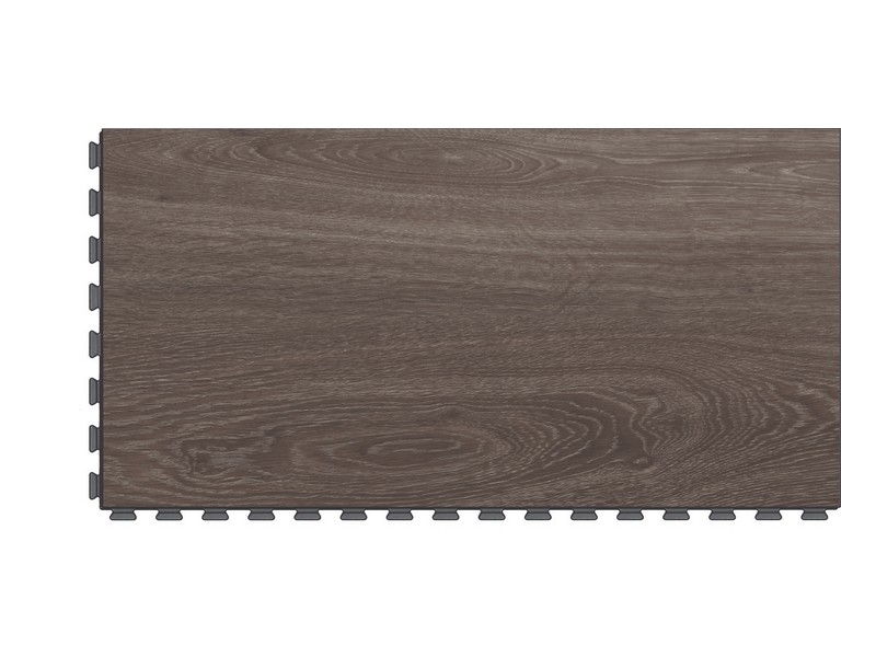Dekor Presidential Ebony in dunkler Holzoptik, Platte mit sichtbarer Verzahnung